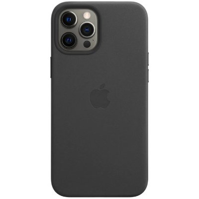APPLE  iPhone 12 Pro Max Coque en cuir avec MagSafe - Noir - Neuf