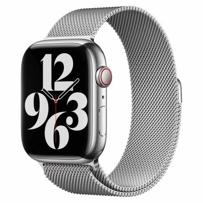 APPLE  Watch Band - Bracelet Milanais - 45&nbsp;mm - Argent - Regular