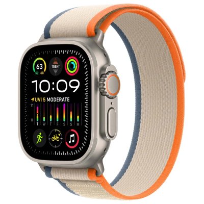 APPLE  Watch Band - Trail Loop - 49&nbsp;mm - Orange/beige - S/M