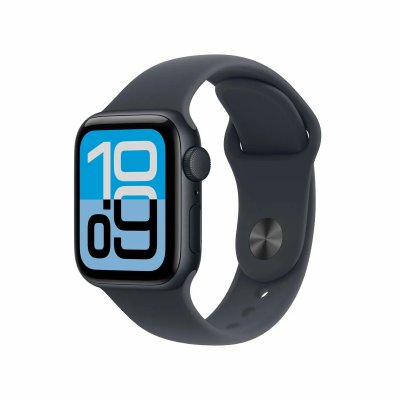 Apple Watch SE 3 GPS 40 mm, bo&icirc;tier en aluminium Midnight avec bracelet sport Midnight M/L