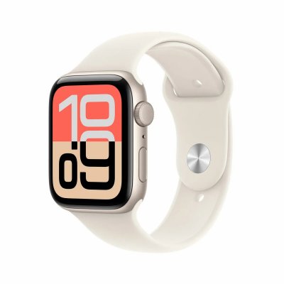Apple Watch SE 3 GPS 44 mm, bo&icirc;tier en aluminium Starburst avec bracelet sport Starburst M/L