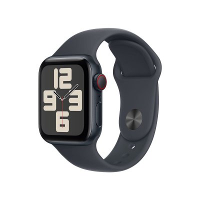 Apple Watch SE GPS + Cellular 40 mm Bo&icirc;tier en Aluminium Minuit avec Bracelet Sport Minuit S/M 