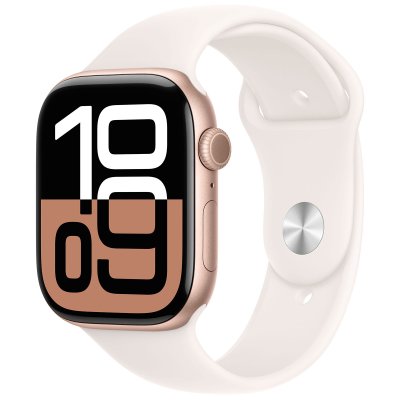 Apple Watch series 10 GPS + Cellular 46 mm Aluminium Or rose Bracelet Sport M/L
