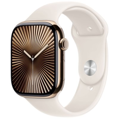 Apple Watch Series 10 GPS + Cellular - Titane Or
