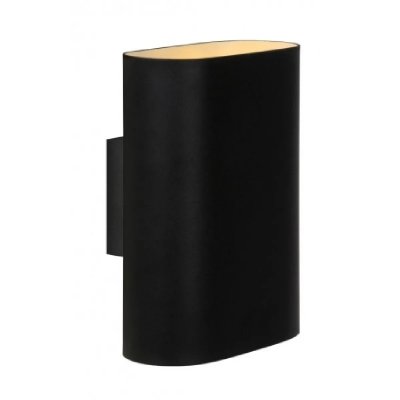 LUCIDE Applique 1x e14 max 9W m&eacute;tal noir  OVALIS