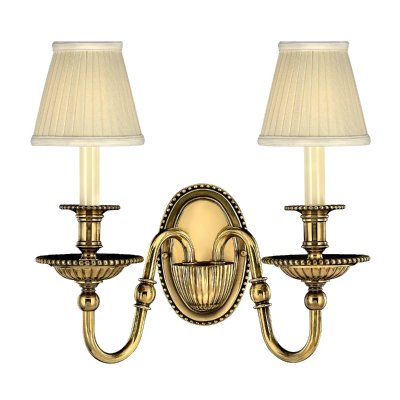 ELSTEAD Applique Cambridge, laiton, 2 ampoules, sans abat-jour