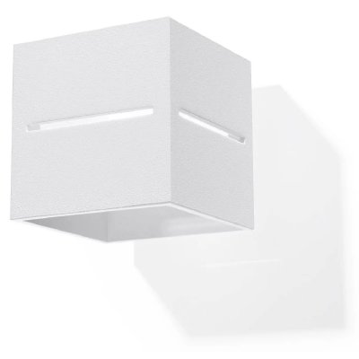 SOLLUX Applique design HOBI - aluminium - blanc