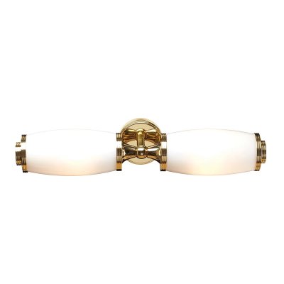 ELSTEAD LIGHTING Applique Eliot2, laiton poli et verre