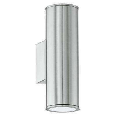 EGLO Applique ext&eacute;rieur 2X3W Acier inoxydable-Riga -  LIGHTING - 94107
