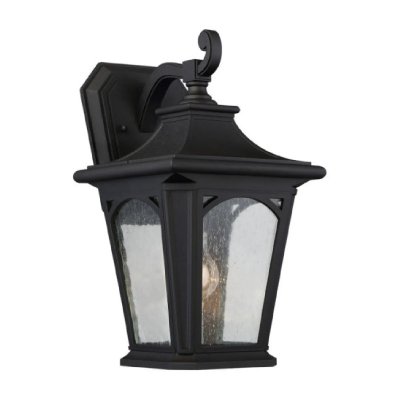 QUOIZEL Applique ext&eacute;rieure Bedford, noire mystic, moyen mod&egrave;le