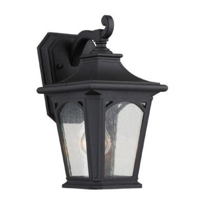QUOIZEL Applique ext&eacute;rieure Bedford, noire mystic, petit mod&egrave;le