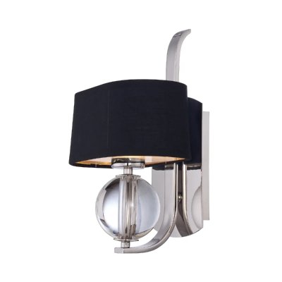 QUOIZEL Applique Gotham, abat-jour noir, 1 ampoule