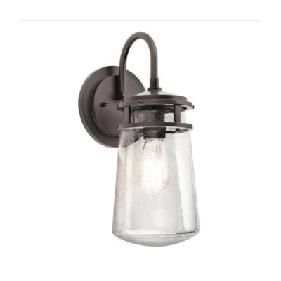 KICHLER Applique Lyndon, bronze et verre, moyenne