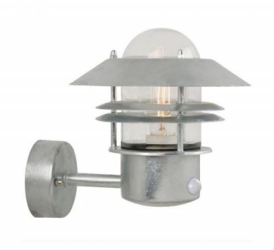 NORDLUX Applique murale acier galvanis&eacute; de terrasse blok 23 cm
