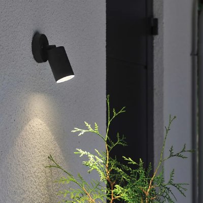 KONSTSMIDE Applique murale ext&eacute;rieure Modena Spot GU10 noir 7598-750 