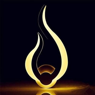 GOECO Applique Murale LED, , 10W Lampe Moderne de Flamme, 3000K 220V IP20, Blanc Chaud
