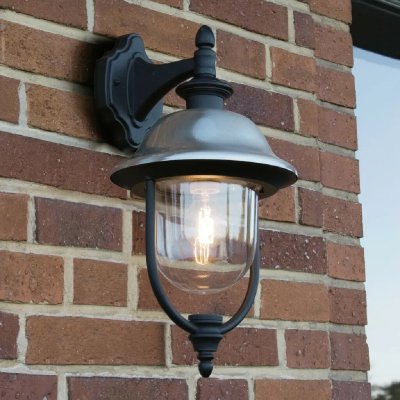 KONSTSMIDE Applique murale Parma en bas Acier inoxydable bross&eacute;  - N/A