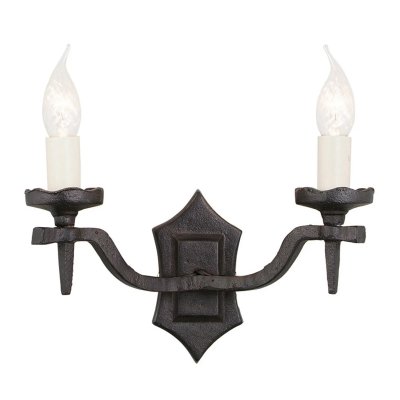 ELSTEAD Applique rectory h 16cm 2x60w noir