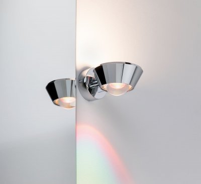 PAULMANN Applique salle de bain LED SABIK chrome 13W Gris 