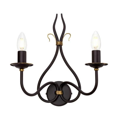 ELSTEAD Applique Windemere, rouille / or, 2 ampoules 
