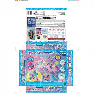 Aquabeads&reg; Jeu de bricolage enfant perles licornes f&eacute;eriques