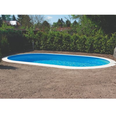 AQUALUX  - Piscine acier enterr&eacute;e ovale 1.20 x 7 x 3.50 m 31m3 - WM243