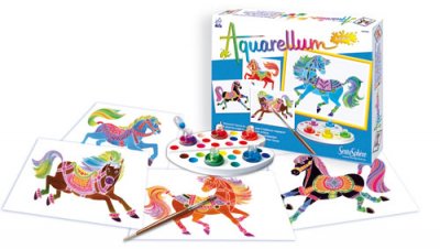 SENTOSPHERE Aquarellum Junior - Chevaux Multicolore Sentosph&egrave;re