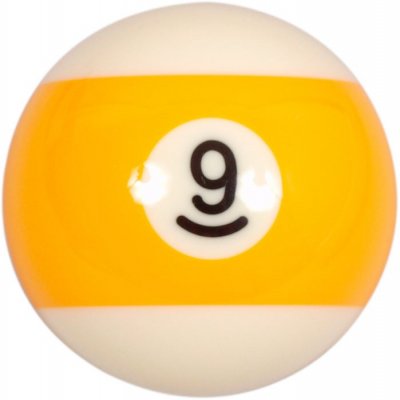 ARAMITH  - Boule de billard 57,2 mm, n&deg; 9 - Geel