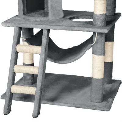 Arbre &Agrave; Chat 141 Cm Gris Helloshop26 3708128