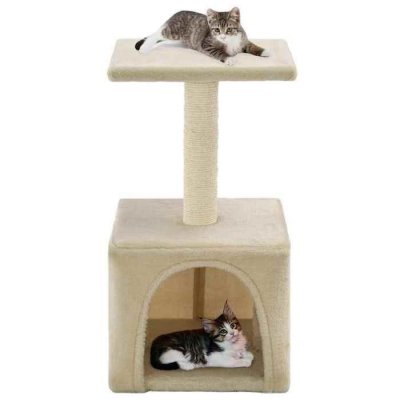 VIDAXL Arbre &agrave; chat avec griffoirs en sisal 55 cm Beige  - Beige