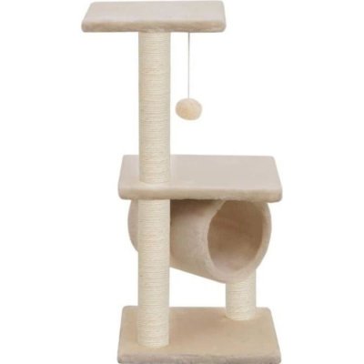 VIDAXL Arbre &agrave; chat avec griffoirs en sisal 65 cm Beige  Beige