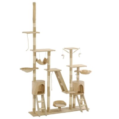 HELLOSHOP26 Arbre &agrave; chat  - 230-250 cm Beige