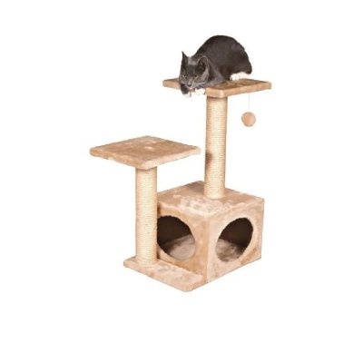 TRIXIE Arbre &Agrave; Chat Valencia, 71 Cm, Beige - 43771 - Mon Animalerie