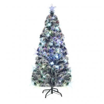 Arbre de No&euml;l artificiel et support/LED 180 cm Fibre optique