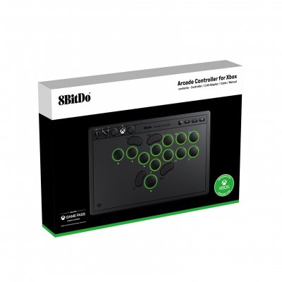 8BITDO Arcade Controller 2.4G/USB pour Xbox Series X/S, Xbox One et Windows - Edition Noire