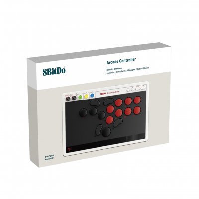 8BITDO Arcade Controller Bluetooth/2.4G/USB pour Nintendo Switch et Windows