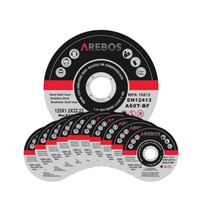 CANBOLAT VERTRIEBS GMBH Arebos 100 disques fins &agrave; tron&ccedil;onner l'acier inox &Oslash; 125 mm