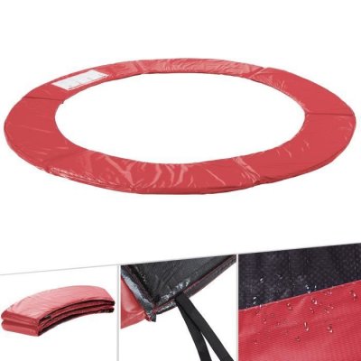 AREBOS  Coussin de protection des ressorts pour trampoline 457 cm rouge