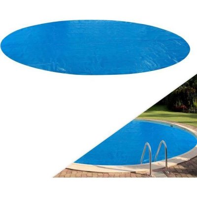 AREBOS  Couverture Solaire &agrave; Bulles pour Piscine Ronde Bleu 3,6 m 400 &micro;-microns Polyethylen