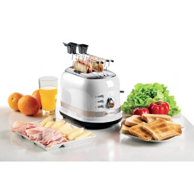 ARIETE  TOASTER RETRO BLANC 2T