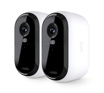 ARLO  Essential Cam&eacute;ra de s&eacute;curit&eacute; ext&eacute;rieure 2K, pack de 2 - Neuf