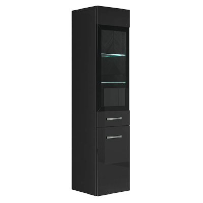 Armoire Colonne Rio (Noir Brillant)