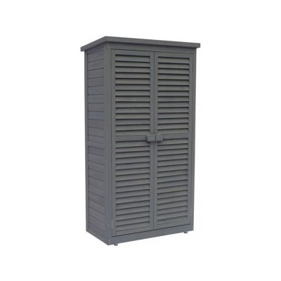 HABITAT ET JARDIN Armoire de jardin ""Space"" - 87 x 46.5 x 160 cm - Anthracite