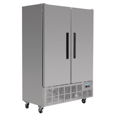 POLAR Armoire Negative 2 Portes Inox 960 L -  