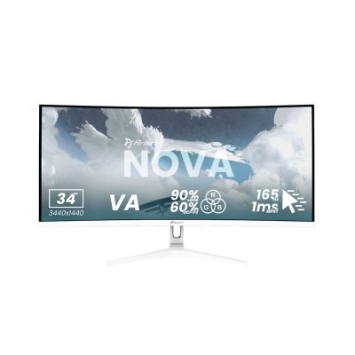 AROZZI  Nova Curved 34"" VA, 165Hz - Blanc