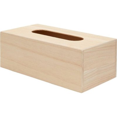 ARTEMIO  VIMOU Bo&icirc;te &agrave; Mouchoirs avec Fond, Bois, Beige, 25 x 13 x 9 cm