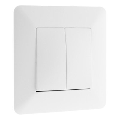 ZENITECH Artezo-Interrupteur va-et-vient double 10A Blanc - Artezo