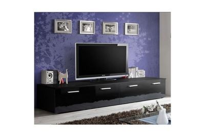 PARIS PRIX ASM Banc TV - Duo - 200 Cm X 35 Cm X 45 Cm - Noir