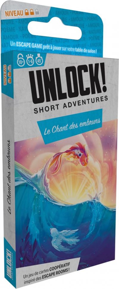 ASMODEE  Unlock! Short Adv. : Le Chant Des Embruns 30 Min Jeu De Cartes
