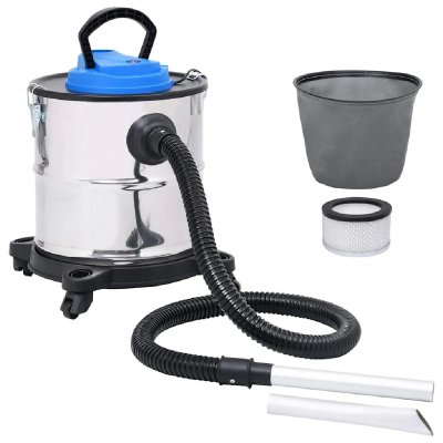 VIDAXL Aspirateur &agrave; gaz avec filtre HEPA 1200 W 20 L en acier inoxydable